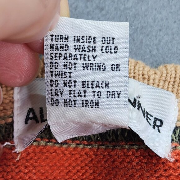 Alfred Dunner Sweater Women's Small Multicolor Striped Sequins Long Sleeve Top - Picture 4 of 9